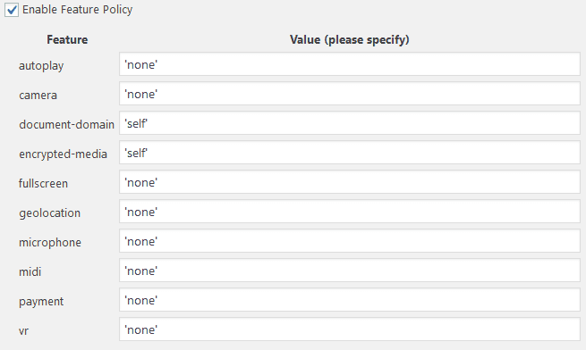 feature policy