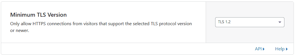 minimum tls