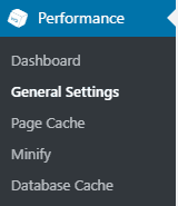 w3 general settings