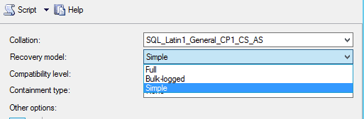 sql shirnk db 2