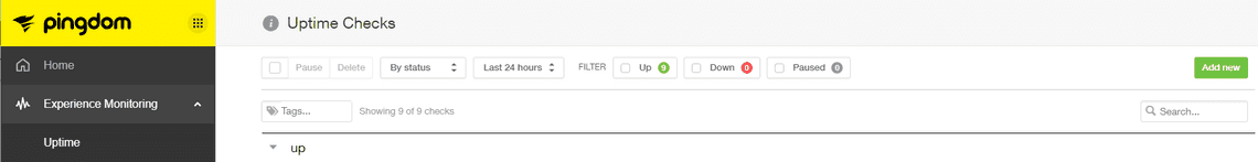 pingdom uptime