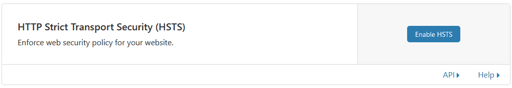 enable hsts